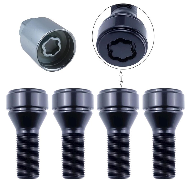 repustor Lockable Wheel Bolt Rim Locks Compatible with BMW 228i 328d 328i 335i 428i 435i 528i 535d 535i 650i X1 X2 X3 X4 X5 X6 X7 Z4 M2 M3 M4,Replace for 36136792851 - Image 1